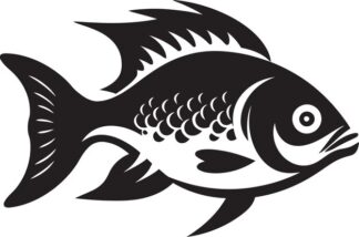 Sticker Autocollant poisson peche animaux  ANI125