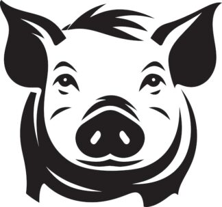 Sticker Autocollant cochon animaux  ANI111