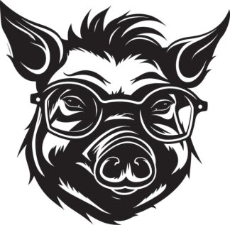 Sticker Autocollant cochon animaux  ANI127