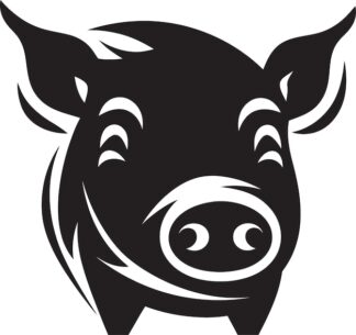 Sticker Autocollant cochon animaux  ANI91