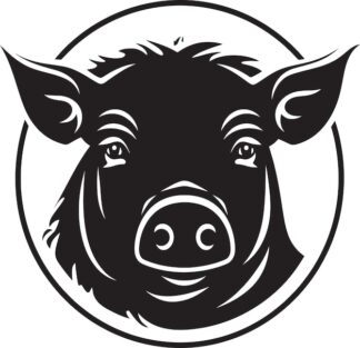 Sticker Autocollant cochon animaux  ANI117