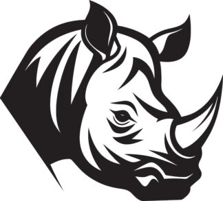 Sticker Autocollant rhinoceros animaux  ANI97