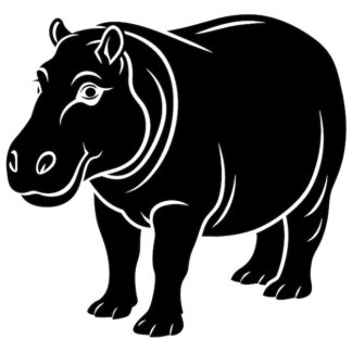 Sticker Autocollant rhinoceros animaux  JL28