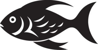 Sticker Autocollant poisson peche animaux  ANI100