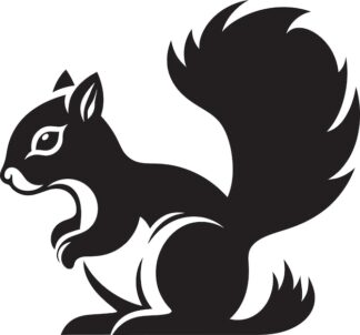 Sticker Autocollant ecureuil animaux  ANI135