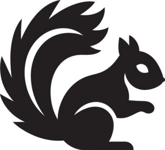 Sticker Autocollant ecureuil animaux  ANI134