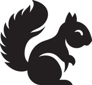 Sticker Autocollant ecureuil animaux  ANI140