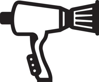 Sticker Autocollant seche cheveux coiffure barbier  BC041