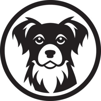 Sticker Autocollant chien animaux  ANI113