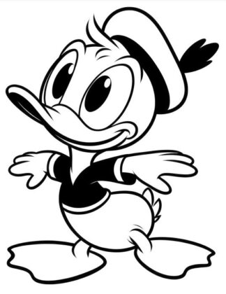 Sticker Autocollant donald disney hero  PAT31