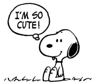 Sticker Autocollant snoopy chien so cute animaux  ANI742