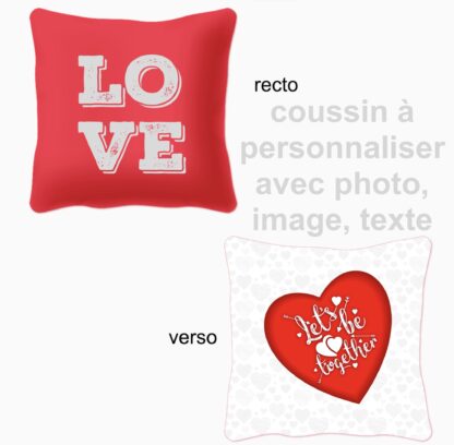 Coussin à personnaliser
