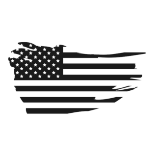 Sticker Autocollant drapeau américain 4x4 army  ANI0823