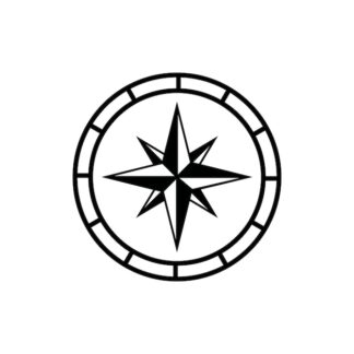 Sticker Autocollant boussole compas 4X4  A2413