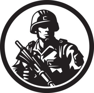 Sticker Autocollant soldat army  ANI0831