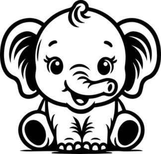 Sticker Autocollant elehant animaux hero  HE0926