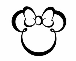 Sticker Autocollant minnie disney hero  HE0919
