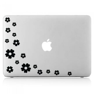 Sticker Autocollant fleur macbook  MB1056