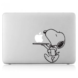 Sticker Autocollant snoopy macbook  MB1250