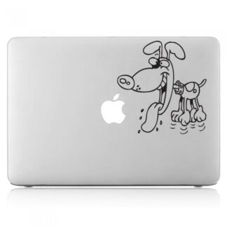 Sticker Autocollant chien macbook  MB0994