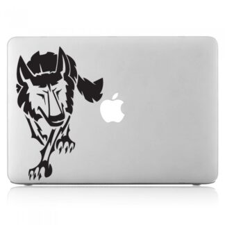 Sticker Autocollant loup macbook  MB1334