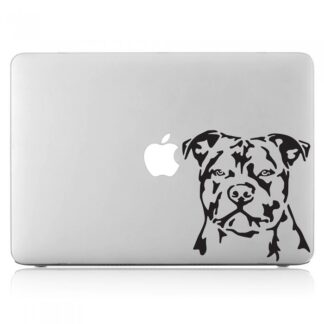 Sticker Autocollant chien pitbull macbook  MB1032
