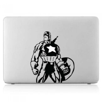 Sticker Autocollant captain america macbook  MB0993