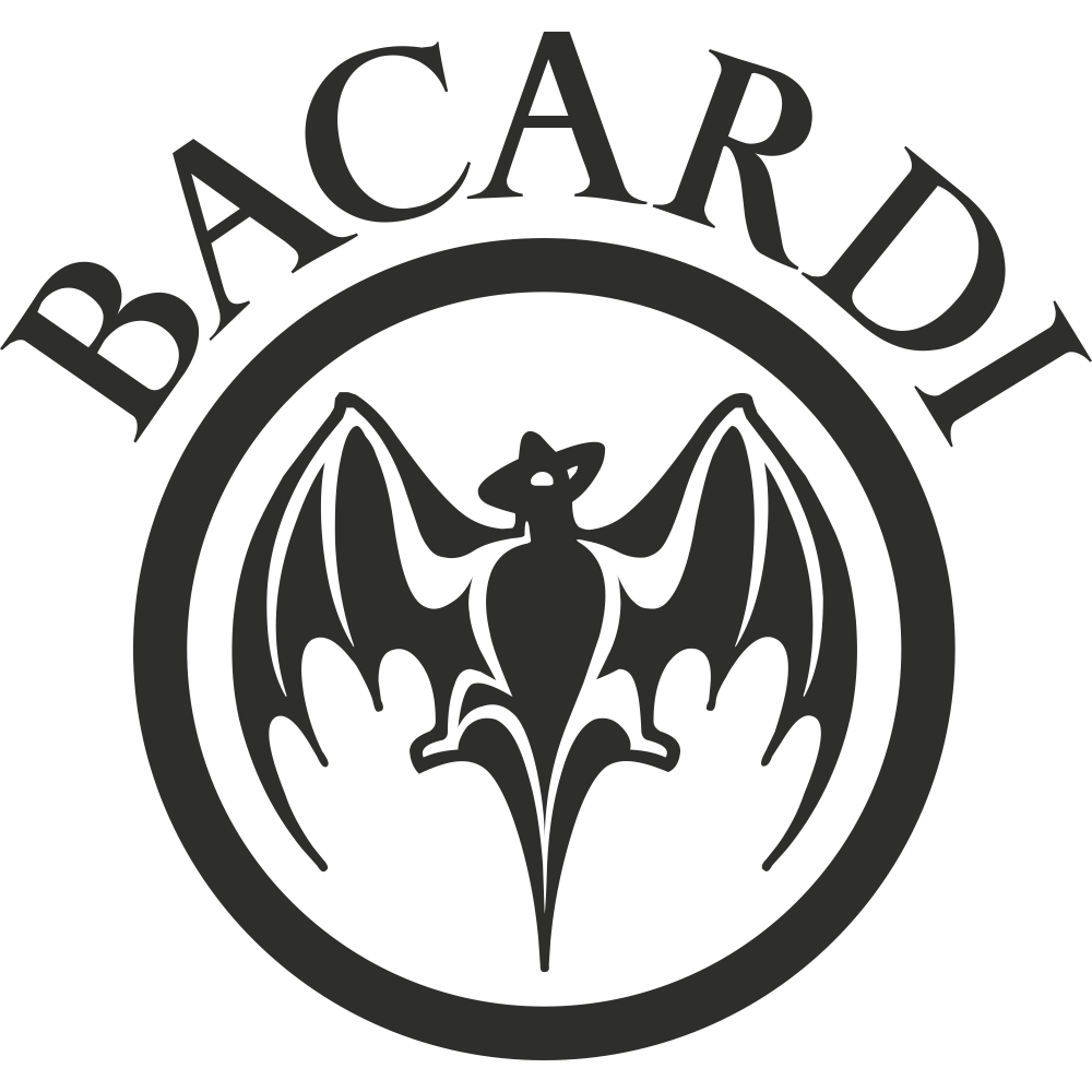 Bacardi drink brand sticker BR0906 – DecoStickerStore