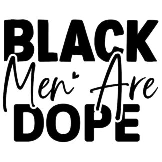 Sticker Autocollant black_men_are_dope citation  CI010