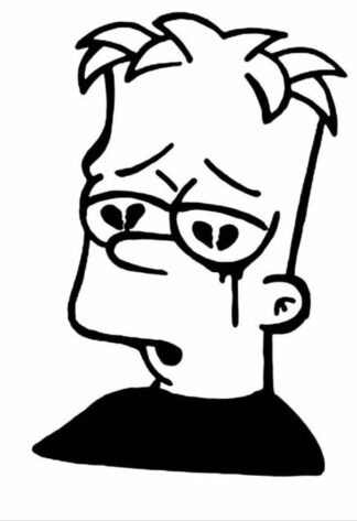 Sticker Autocollant bart simpson hero  H2408