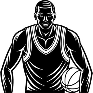 Sticker Autocollant joueur basketball SPORT  SPR20