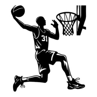 Sticker Autocollant joueur basketball SPORT  SPR19