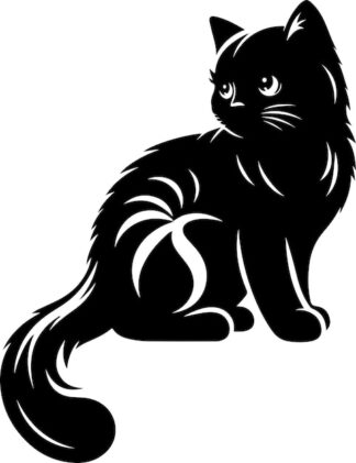 Sticker Autocollant chat animaux  ANI1036