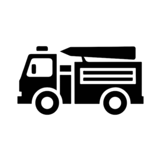 Sticker Autocollant pompier camion metier  ME1657