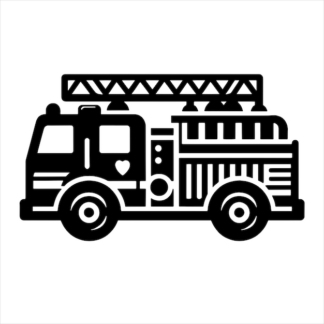 Sticker Autocollant pompier camion metier  ME1661