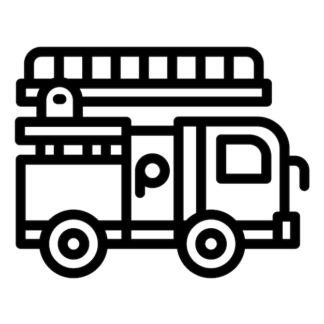 Sticker Autocollant pompier camion metier  ME1664