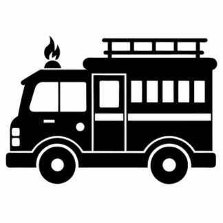 Sticker Autocollant pompier camion metier  ME1658