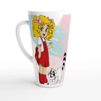Mug à café Latte en céramique blanche 483 ml (17 oz) Candy
