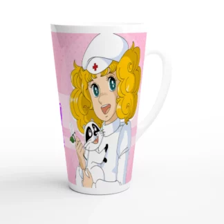 Mug à café Latte en céramique blanche 483 ml (17 oz) Candy