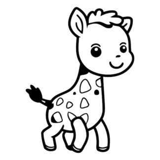 Sticker Autocollant girafe animaux  AN1A36