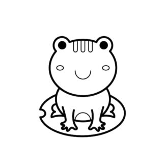 Sticker Autocollant grenouille animaux  AN1A38