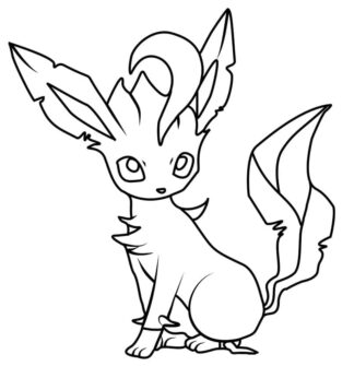 sticker autocollant Pokemon manga Phyllali leafeon 3 7NXF9