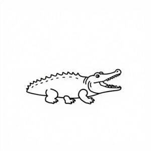 sticker autocollant crocodile animaux 1 4QSEU