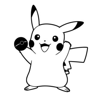 sticker autocollant Pikachu pokemon manga 1 5MUPN