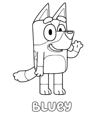 sticker autocollant Bluey héro 2 LZKLB