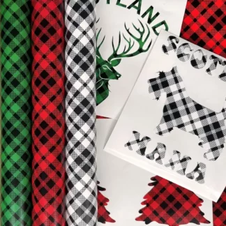 Rouleau vinyle couleur tartan écossais  et autres plotter