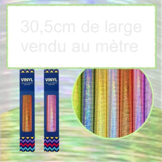 Rouleau vinyle couleur holographique brossé  et autres plotter