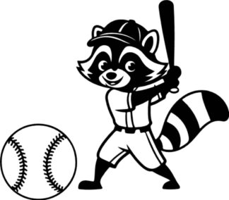 sticker autocollant sport baseball animaux 2 LROMJ