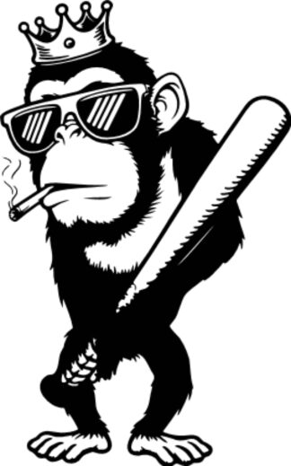 sticker autocollant sport baseball animaux 3 HYSRB