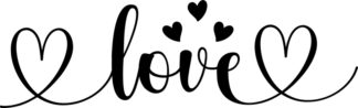 sticker autocollant Love coeur 3 YZNR1